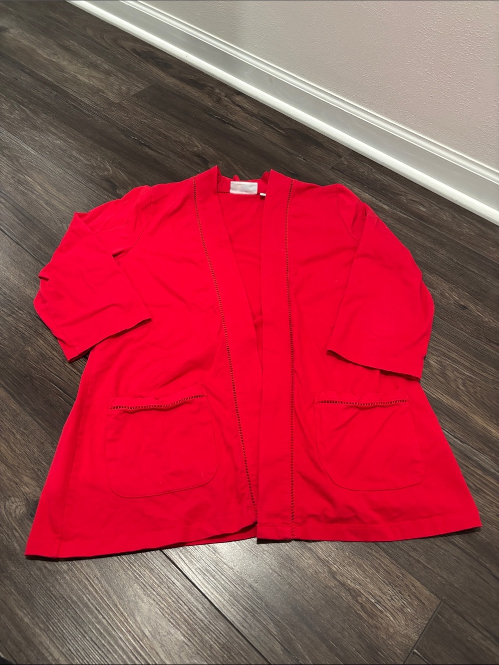 Denim & CO 3/4 Sleeve Cardigan